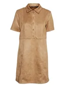 Sukienki - Vero Moda Sukienka w kolorze jasnobrązowym - miniaturka - grafika 1