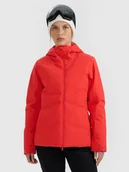 Kurtki damskie - 4F Kurtka narciarska membrana 10000 damska - czerwona XXL - miniaturka - grafika 1