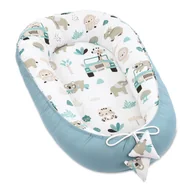 Kokony niemowlęce - Babynest kokon noworodka 90 x 50 cm - Ręcznie wykonane przytulanki kokon niemowlęce wykonane z bawełny - miniaturka - grafika 1
