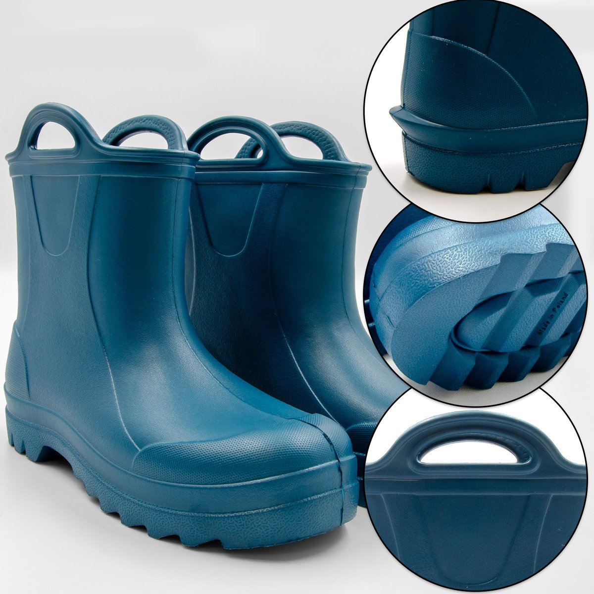 Kalosze dziecięce MOLTI DO375 turkusowe 28