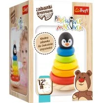 Trefl Drewniana Piramidka Wieża Pingwinek Marcinek - Układanki dla dzieci - miniaturka - grafika 6