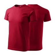 Koszulki męskie - Koszulka marlboro czerwona z krótkim rękawem z logo na sercu męska z nadrukiem logo firmy 160g BASIC129 kolor 23 koszulka krótki rękaw - miniaturka - grafika 1