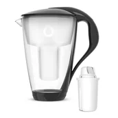 Dzbanki filtrujące - Dafi Crystal Led szklany dzbanek filtrujący czarny 2 l + filtr Classic 1 sztuka - miniaturka - grafika 1