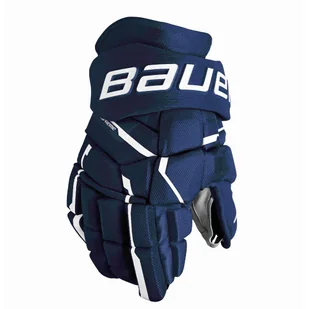 Rękawice hokejowe Bauer Supreme MACH Navy Senior 14 cali - Hokej - miniaturka - grafika 1
