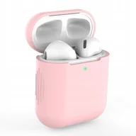 Akcesoria do słuchawek - Tech-Protect Różowe Etui Silikonowe do Apple AirPods Stylowe i Dopasowane - miniaturka - grafika 1