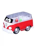 Samochody i pojazdy dla dzieci - Bburago auto vw samba z piłeczkami czerwony - miniaturka - grafika 1