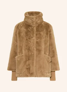 S.Oliver Black Label Kurtka Ze Sztucznego Futra beige - Moda i Uroda OUTLET - miniaturka - grafika 1