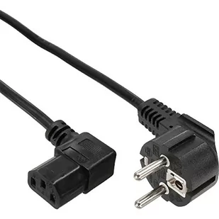 InLine Kabel zasilający Kabel Zasilający Typ F German kątowy C13 prawy kątowy czarny 3m 16752A - Kable komputerowe i do monitorów - miniaturka - grafika 1
