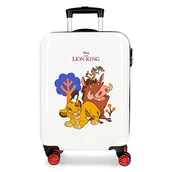 Walizki - Disney El Rey Leon walizka kabinowa wielokolorowa 38 x 55 x 20 cm sztywne ABS kombinowane zamknięcie boczne 34 l 2 kg 4 podwójne koła - miniaturka - grafika 1