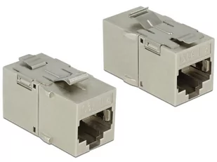 Delock moduł Keystone RJ45 Female > gniazda RJ45 Cat.6 A metalowe 86408 - Adaptery i przejściówki - miniaturka - grafika 1