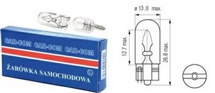 Żarówka Samochodowa 12V 10W T13 Całoszklana 10szt. - Żarówki samochodowe - miniaturka - grafika 1