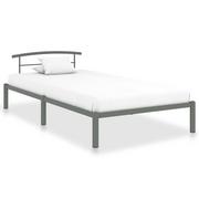 Łóżka - Rama łóżka szara, metalowa, 100x200 - miniaturka - grafika 1