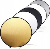 Blendy fotograficzne - Blenda Korbi BLENDA FOTOGRAFICZNA ZŁOTA SREBRNA DYFUZOR 5W1 - miniaturka - grafika 1