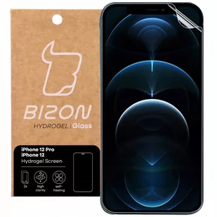 Bizon Folia hydrożelowa na ekran  Glass Hydrogel, iPhone 12 / 12 Pro, 2 sztuki - Folie ochronne do telefonów - miniaturka - grafika 1