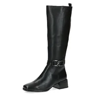 Botki damskie - Caprice Damskie 9-25525-41 sznurowane botki na obcasie, czarne, 36 EU, czarny, 36 EU - miniaturka - grafika 1