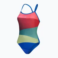 Stroje kąpielowe - Strój pływacki jednoczęściowy damski Speedo Placement Digital Turnback - miniaturka - grafika 1