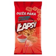 Chipsy - Łapsy Prażynki w kratkę o smaku ketchupu 110 g - miniaturka - grafika 1
