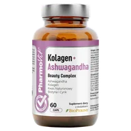 Włosy, skóra, paznokcie - PharmoVit Kolagen + Ashwagandha Beauty Complex, 60 kapsułek - miniaturka - grafika 1