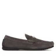 Mokasyny męskie - Mokasyny Calvin Klein Driver W/ Ny Bit Sue HM0HM01759 Szary - miniaturka - grafika 1