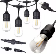 Lampy ogrodowe - Girlanda Ogrodowa Łańcuch 10M E27 10 Żarówek Led - miniaturka - grafika 1
