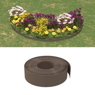 Ogrodzenia - Obrzeża ogrodowe, 2 szt., brązowe, 10 m, 15 cm, polietylen - miniaturka - grafika 1