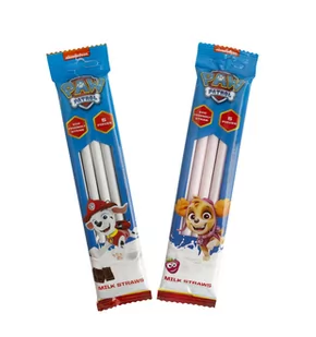 PSI PATROL MLECZNE SŁOMKI 5X 6G RÓZNE SM - Cukierki - miniaturka - grafika 1