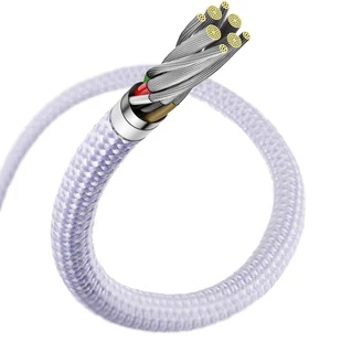 Baseus Dynamic 2 Series kabel do szybkiego ładowania USB-C - Lightning 20W 480Mb/s 2m fioletowy - Kable USB - miniaturka - grafika 8