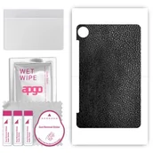 Akcesoria do tabletów i e-booków - folia naklejka skórka strukturalna na TYŁ do Blackview Tab 80 - Skóra Czarna - apgo SKINS - miniaturka - grafika 1