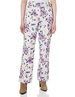 Spodnie damskie - Pinko Cordata Cargo Gabardyna Drukowanie Spodnie Damskie, Ya5_mult.fioletowy/Pomarańczowy, 46 - miniaturka - grafika 1