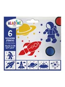 Zabawki kreatywne - Aladine Zestaw szablonów "Space" - 4+ - miniaturka - grafika 1