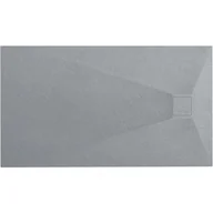 Brodziki prysznicowe - Brodzik prostokątny szary struktura kamienia smc 100x80 Magnum Grey Rea - miniaturka - grafika 1