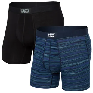 Bokserki Saxx Vibe Super Soft Bb 2Pk Rozmiar: L / Kolor: czarny/niebieski - Majtki męskie - miniaturka - grafika 1