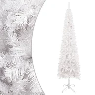 Choinki - vidaXL Lumarko Smukła choinka, biała, 120 cm 329207 - miniaturka - grafika 1
