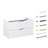 Szafki łazienkowe - JELLOW 169335 Szafka bez blatu biały połysk 80 cm - miniaturka - grafika 1