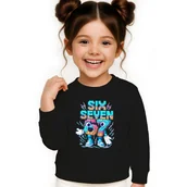 Bluzy dla dziewczynek - BLUZA DZIECIĘCA 67 SIX SEVEN VIRAL DLA CHŁOPCA DZIEWCZYNKI 122-128 - miniaturka - grafika 1