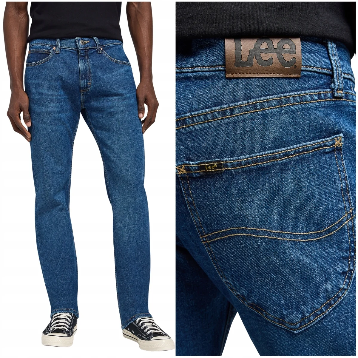 Lee Legendary Slim Indy dopasowane proste spodnie jeansowe W34 L34