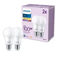 Żarówki LED - Philips LED E27 13W 1521lm 2 700K mat 2 szt. - miniaturka - grafika 1