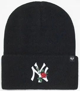 CZAPKA ZIMOWA '47 NEW YORK YANKEES NYJ CZARNA ROSE DAMSKA CIEPŁA RÓŻA - Czapki damskie - miniaturka - grafika 1