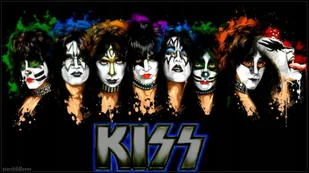 PODKŁADKA POD MYSZ Nadruk 22x18 cm Kiss Zespół rockowy Hard Rock Prezent - Podkładki pod mysz - miniaturka - grafika 1
