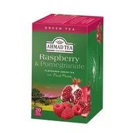Herbata - Ahmad TEA Tea Raspberry Pomegrante Ex20 herb. zielona AHM.RASP.POMEGR.EX20 - miniaturka - grafika 1