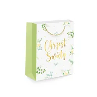 Balony i akcesoria - Toreba prezentowa na prezenty Chrzest Święty 32cm - miniaturka - grafika 1