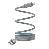 Kable USB - yesido Magnet. Kabel CA174 12W USB-iP 1m 2.4A, GRAY / SZARY - miniaturka - grafika 1