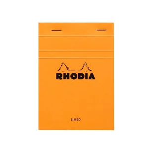 Blok Rhodia N°13 A6 10,5x14,8 cm, linie, pomarańczowy - Notesy i bloczki - miniaturka - grafika 1