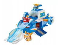 Figurki dla dzieci - Duży samolot załogi SuperWings + 2 figurki Golden Boy i Jett Dżetek - miniaturka - grafika 1