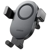 Uchwyty samochodowe do telefonów - Ugreen Uchwyt samochodowy do kratki wentylacyjnej z ładowaniem indukcyjnym UGREEN CD256 (srebrna) 40118 - miniaturka - grafika 1