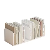 Podpórki do książek - Półka na książki nadstawka na biurko podpórka do książek biała - miniaturka - grafika 1