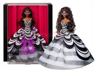 LALKA BARBIE kolekcjonerska 65th Anniversary Doll With Brown Braided Hair HRM59 - Domki dla lalek - miniaturka - grafika 1