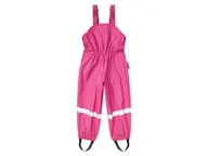 Spodnie i spodenki dla chłopców - Playshoes Spodnie przeciwdeszczowe dziecięce dla dziewczynki / chłopca, na szelkach z odblaskami (Różowy, 86/92) - miniaturka - grafika 1