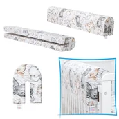 Zabezpieczenia dla dzieci - Ochraniacz do łóżeczka na barierkę - Ochraniacz piankowy i z bawełny 80 cm - miniaturka - grafika 1
