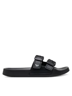 Emporio Armani Klapki XVPS13 XR275 K485 Czarny - Klapki i japonki męskie - miniaturka - grafika 1